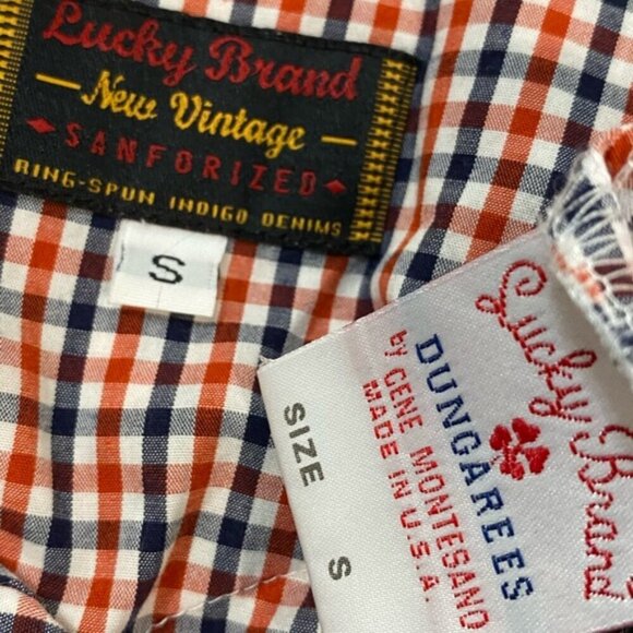 Lucky Brand Western shirt Long Sleeve plaid - Picture 15 of 15